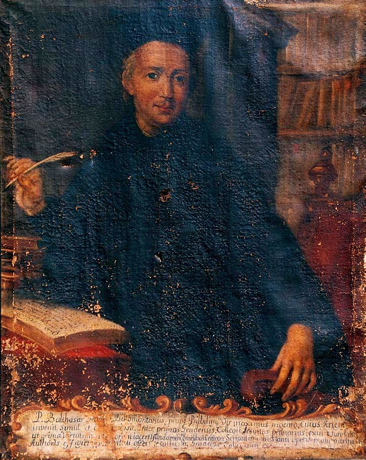 Retrato anónimo de Baltasar Gracián, de medio cuerpo, con sotana.